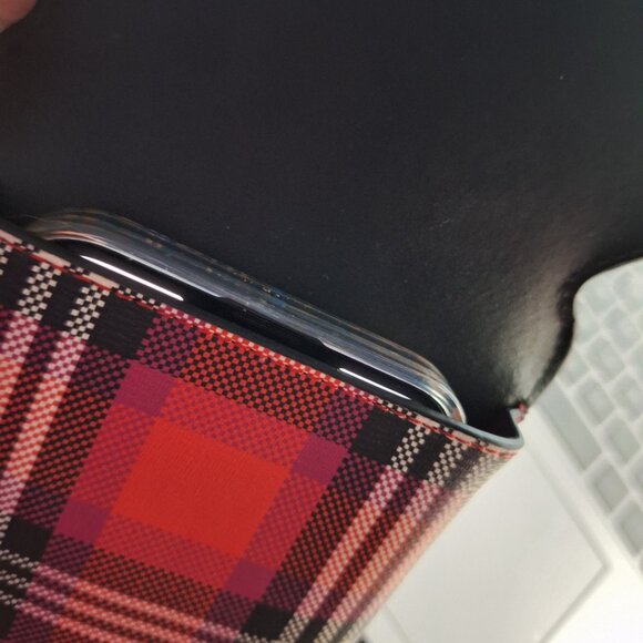 Kate Spade Blinx North South Phone Owl Plaid Crossbody ~EUC~ - Picture 6 of 6